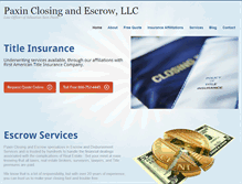 Tablet Screenshot of paxinlaw.com